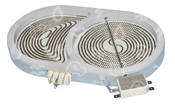 plotna keramická duozóna, oválná 250 x 145 mm, 2000/1100 W, MORA